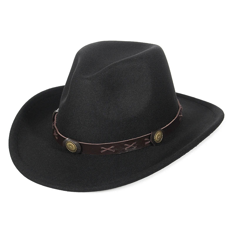 Bold Western Cowboy Look featuring statement hat design