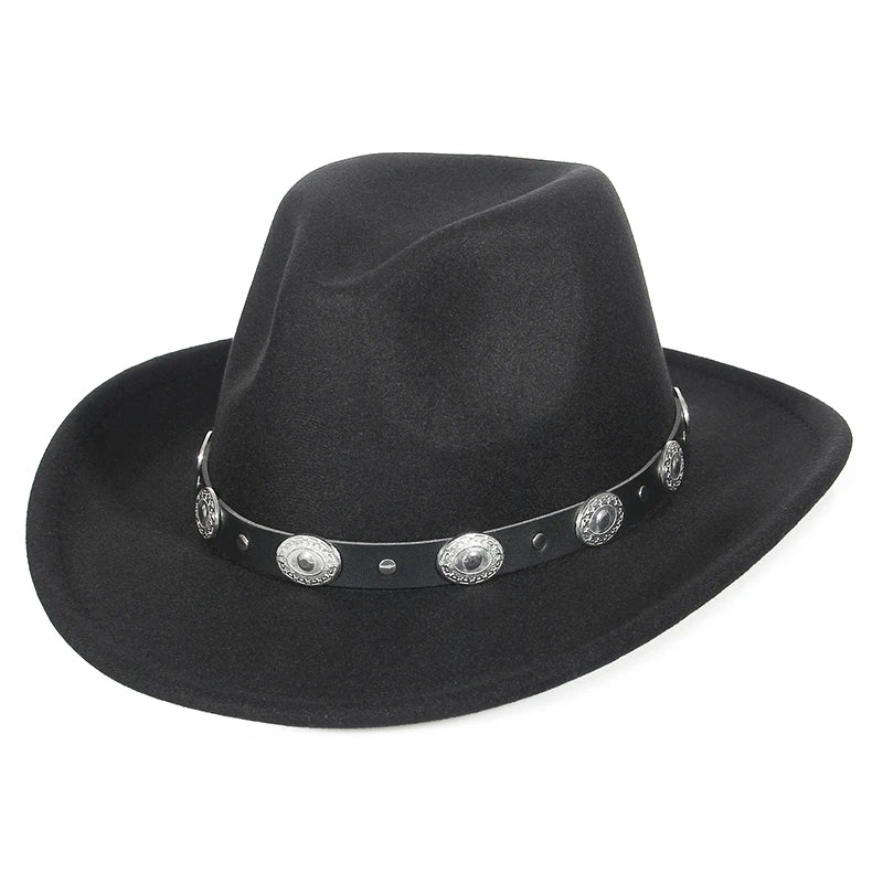 Side view of Brown Cowboy Hat blending modern and classic styles