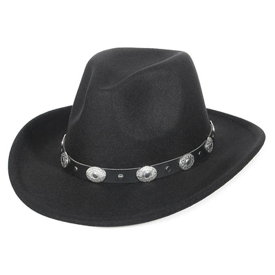 Side view of Brown Cowboy Hat blending modern and classic styles