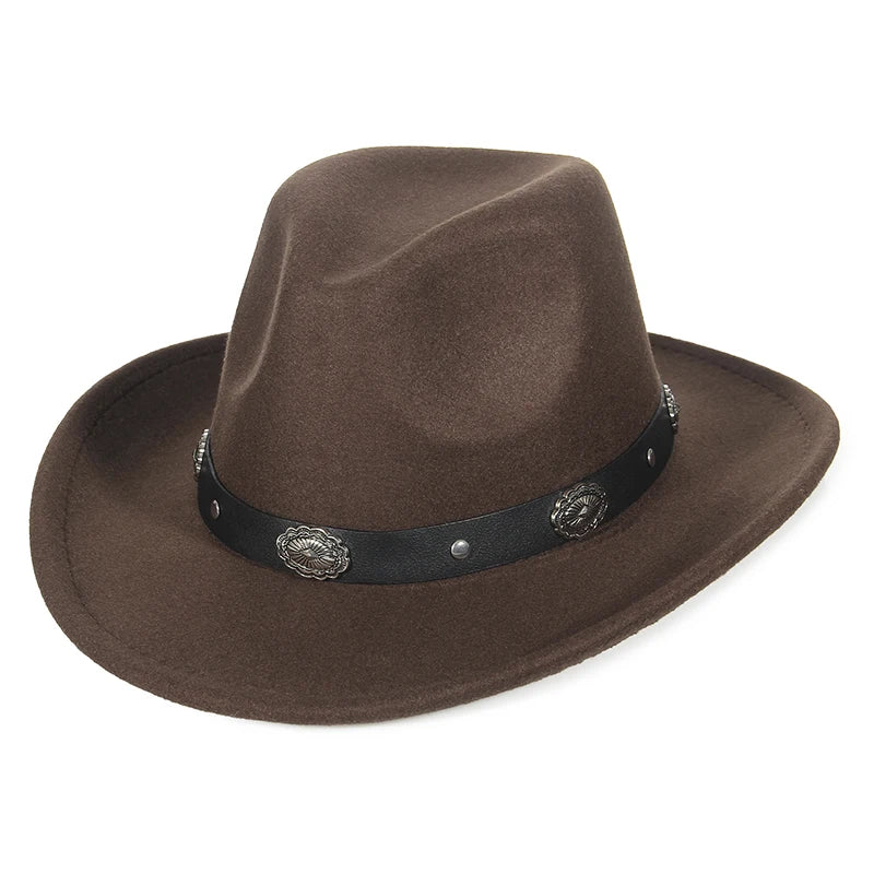 Front view of Classic Cowboy Hat showcasing timeless western style