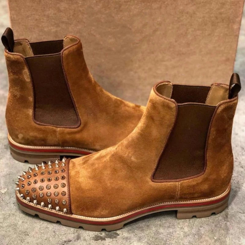 Handmade Cowboy Chelsea Boots Slip On Business Style
Name