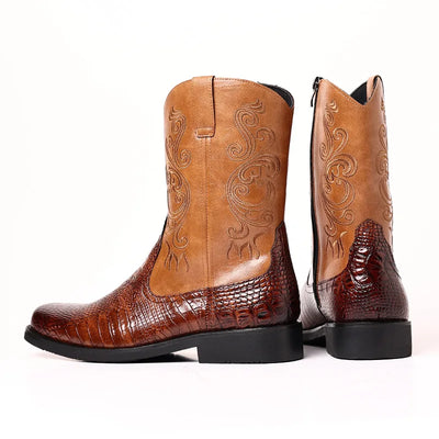 Men's Cowboy Boots British Style Side Profile