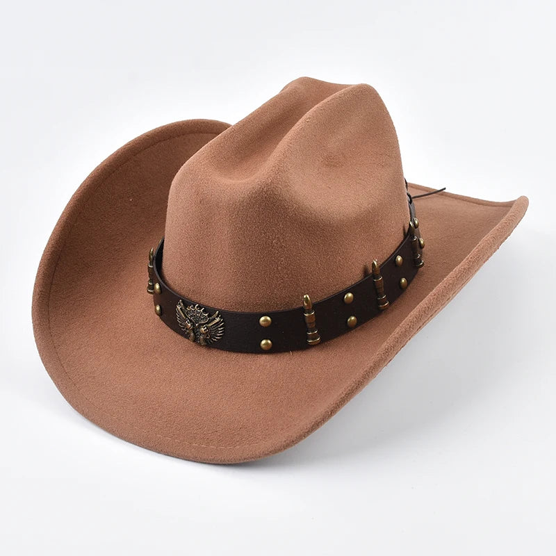 Man wearing Cowboy Hat with practical travel outfit