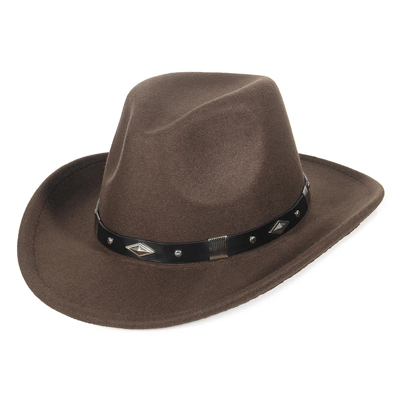 Men's Leather Cowboy Hat offering a strong and durable appearance