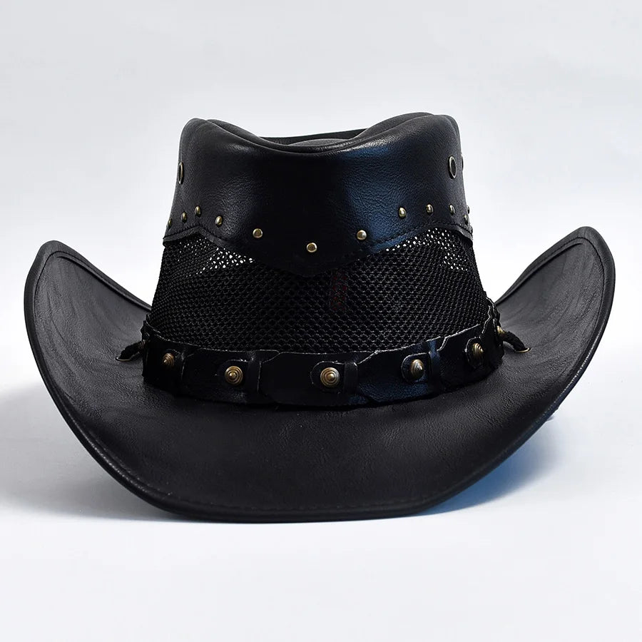 Man wearing Wide Brim Hat with coordinated western-inspired outfit