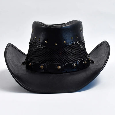 Man wearing Wide Brim Hat with coordinated western-inspired outfit