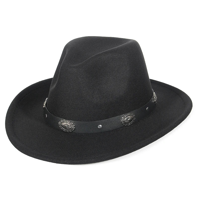 Close-up of Rugged Cowboy Hat with naturally worn texture