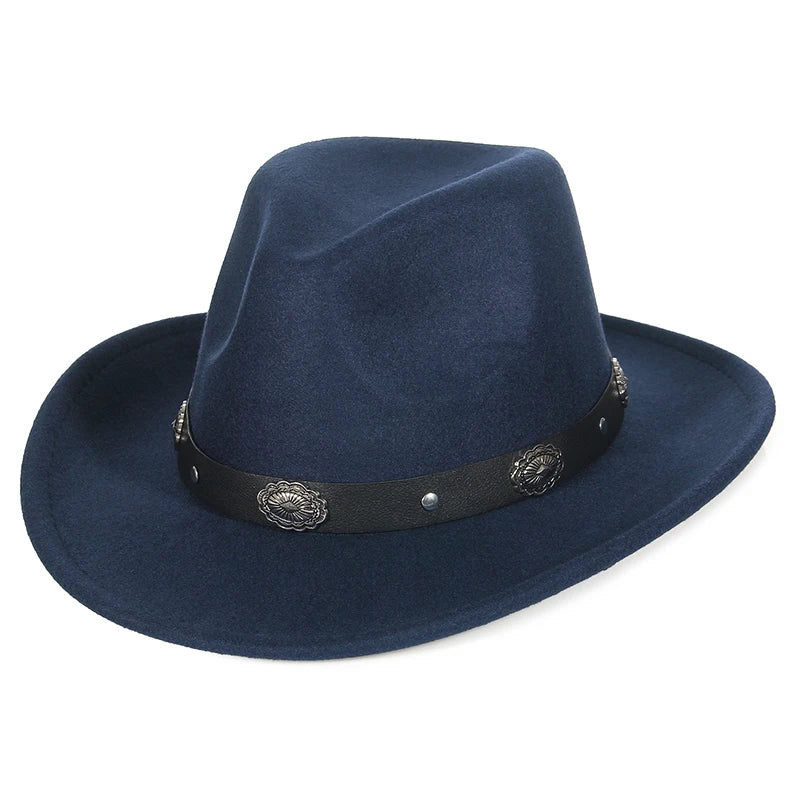 Western Cowboy Hat worn while horseback riding for a traditional look