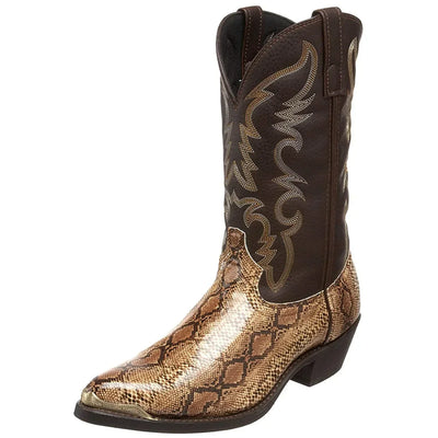Western Style Slip-On Boots with Rubber Outsole