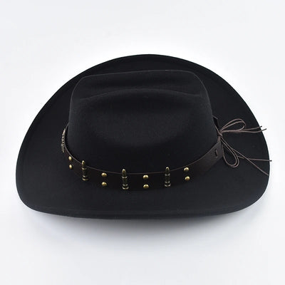 Wide Brim Cowboy Hat styled appropriately for church events