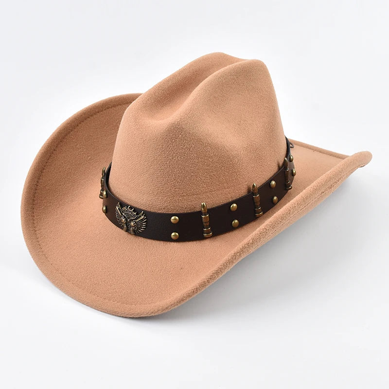 Woman styling Cowgirl Hat showing versatile unisex appeal