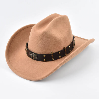 Woman styling Cowgirl Hat showing versatile unisex appeal